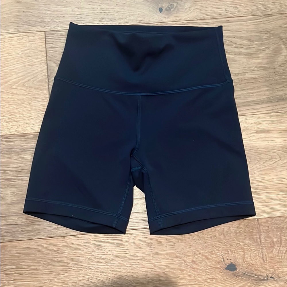 Women's Navy Biker Shorts Lululemon